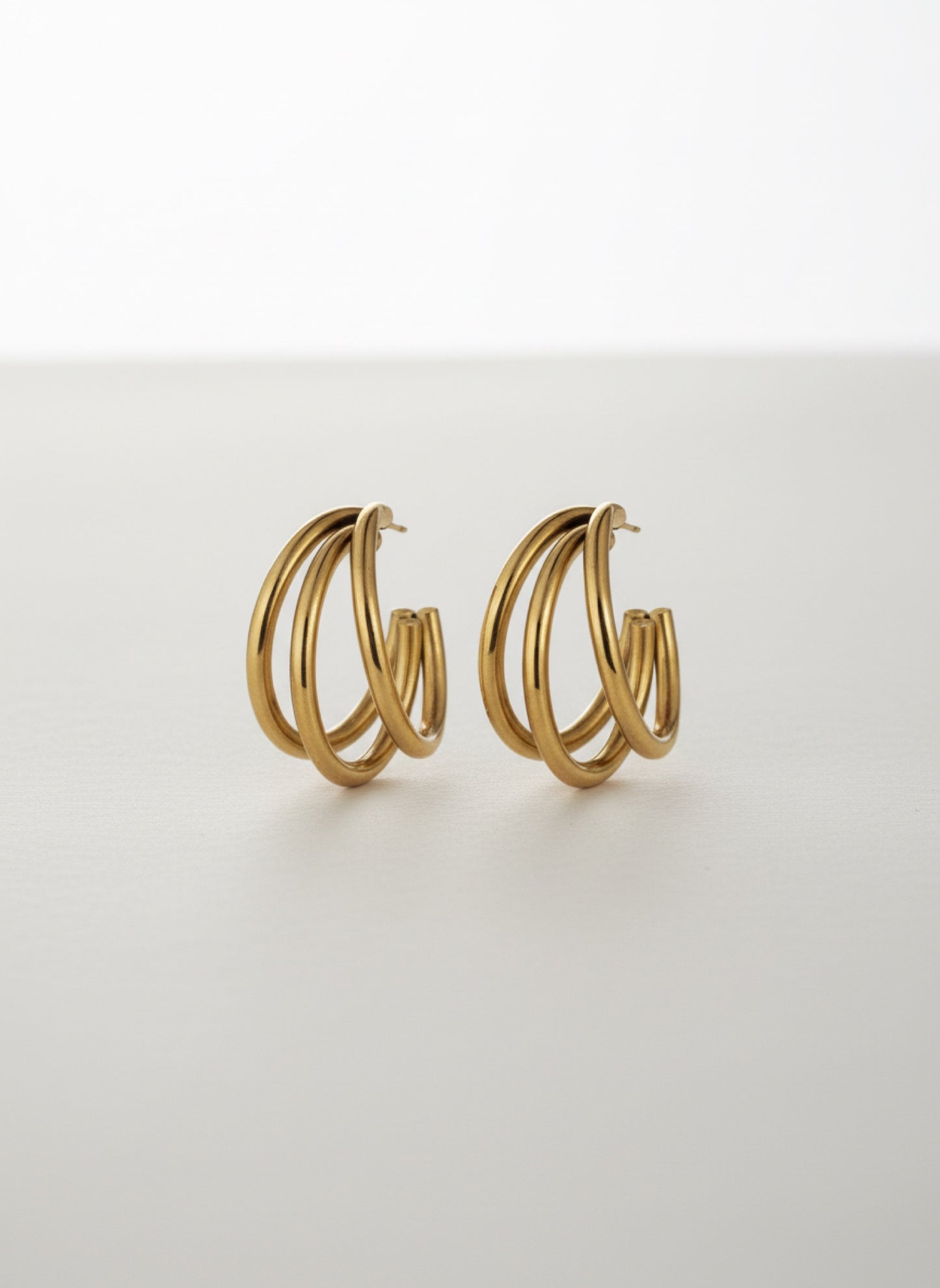 TRIPLE WIRE HOOP EARRINGS