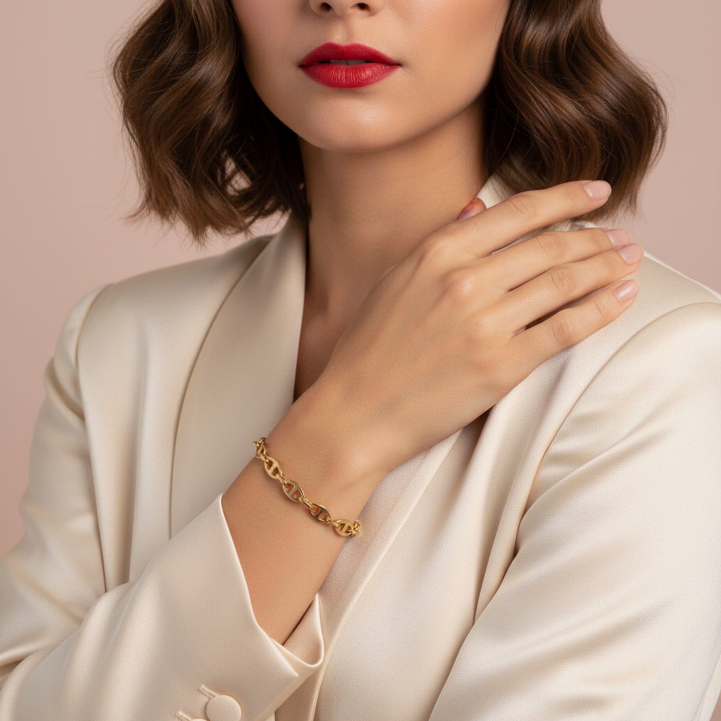 GOLD MARINER CHAIN BRACELET