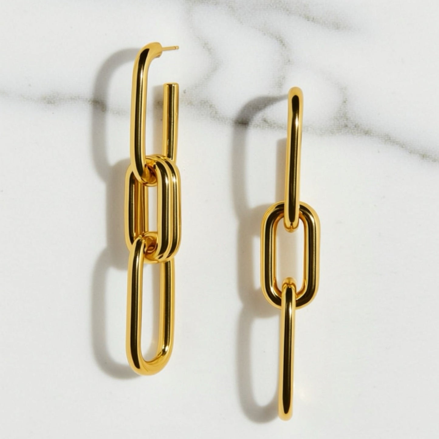 CHAIN LINK DROP EARRINGS