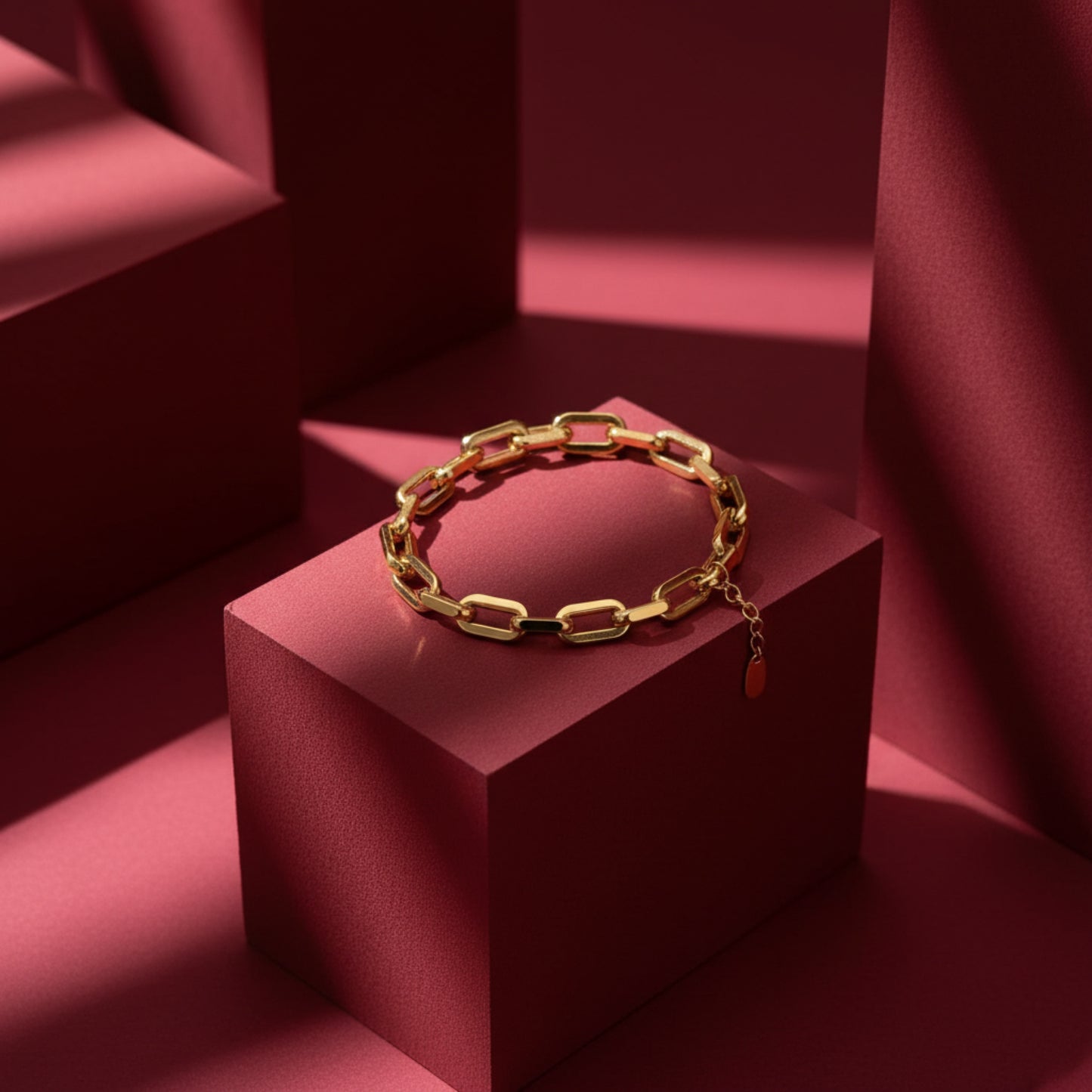 CHUNKY GOLD CHAIN LINK BRACELET