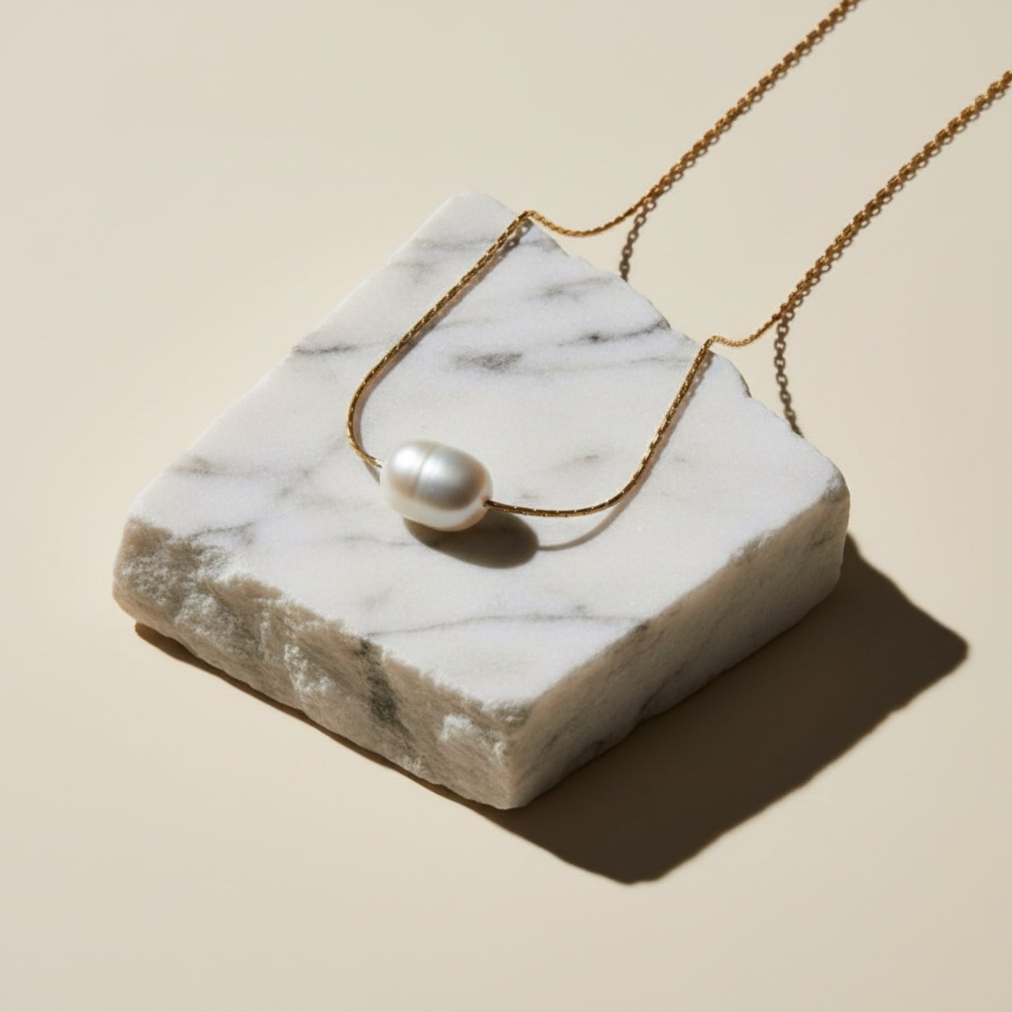 PEARL GOLD CHAIN NECKLACE