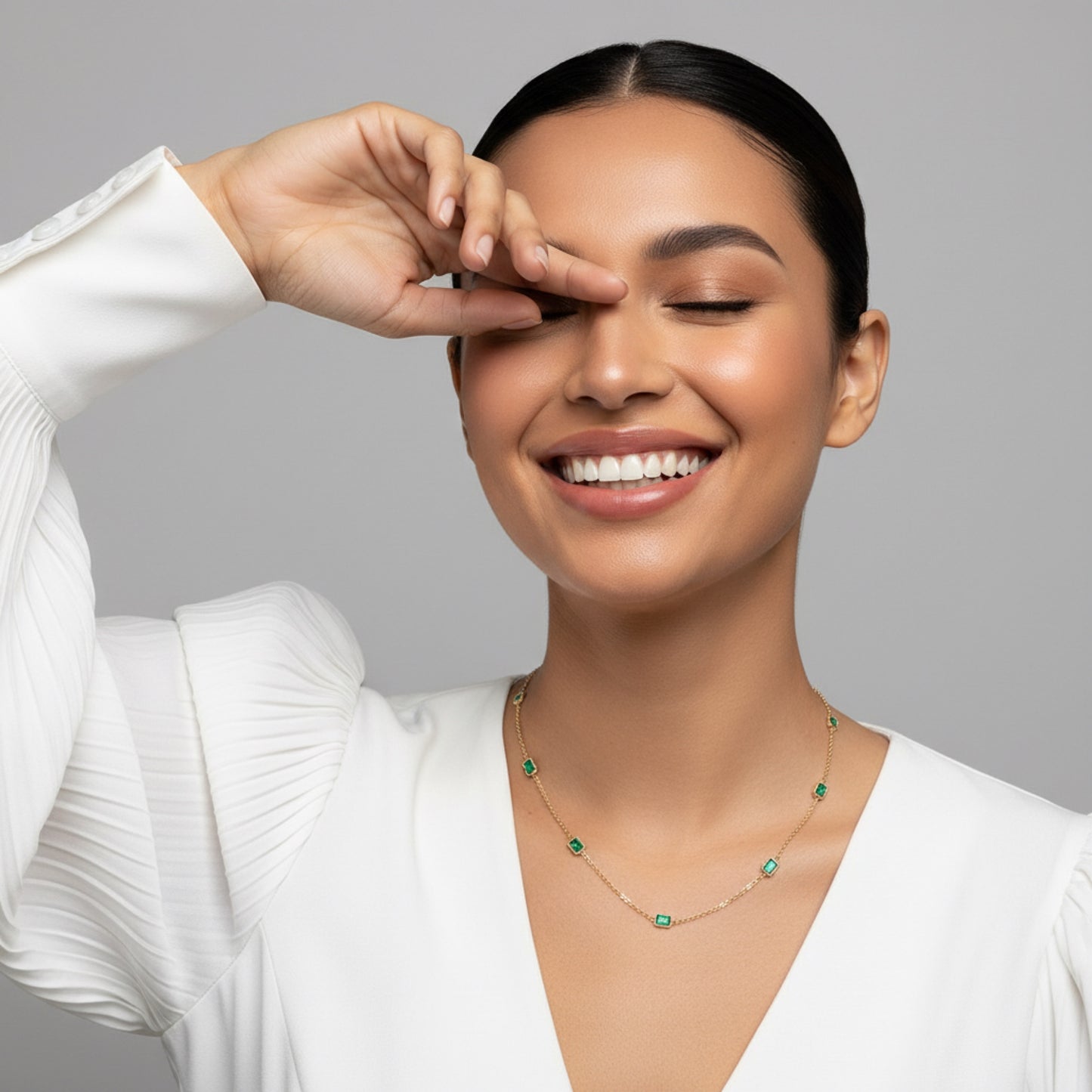 GREEN ZIRCON NECKLACE