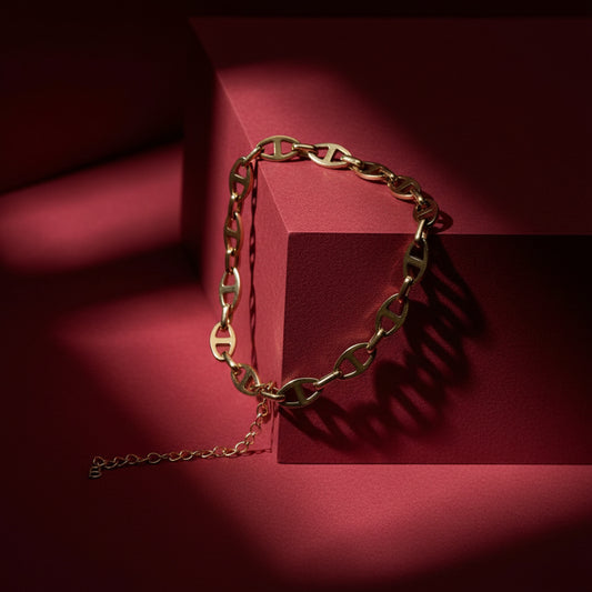 GOLD MARINER CHAIN BRACELET