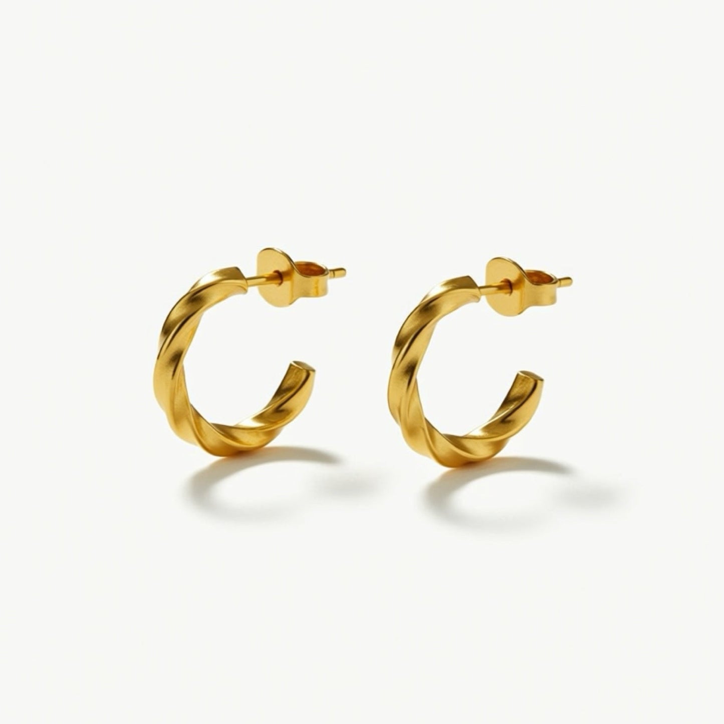 TWISTED MINI HOOP EARRINGS